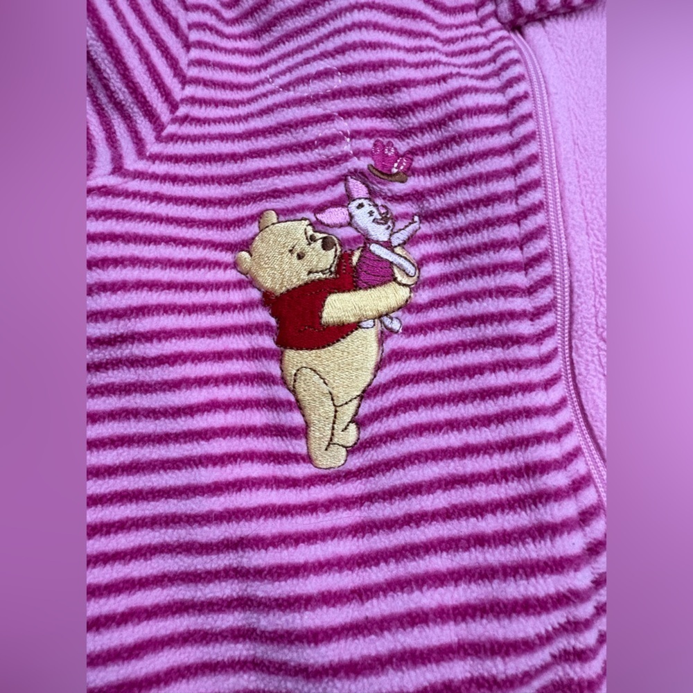 Vintage Winnie the Pooh Baby Fleece Sleeper | 6–12M - Picture 2 of 3